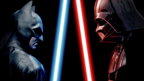 Darth Vader vs Batman Bat In The Sun