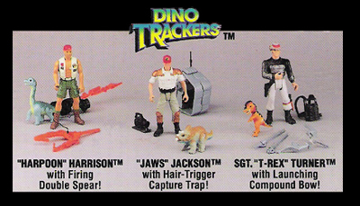 Jurassic Park action figures series 2 line up Dino Trackers