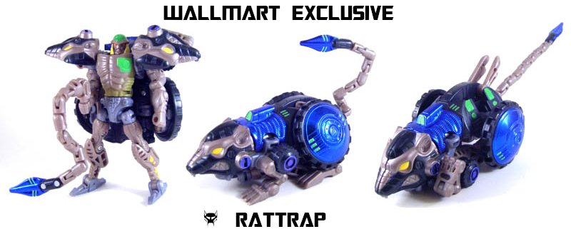Beast Wars Transformers 1999 toyline Transmetal 2 Rattrap Wallmart Exclusive